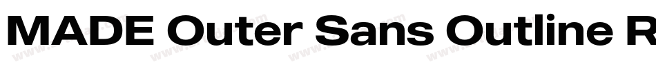 MADE Outer Sans Outline Regular PERSONAL USE字体转换